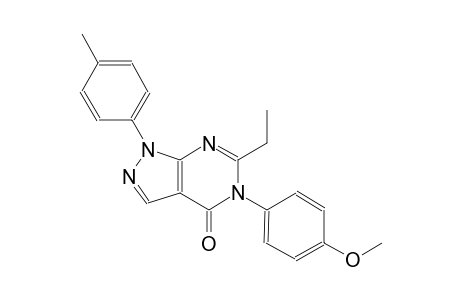 4H-pyrazolo[3,4-d]pyrimidin-4-one, 6-ethyl-1,5-dihydro-5-(4-methoxyphenyl)-1-(4-methylphenyl)-