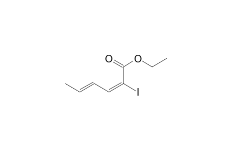 Ethyl 2-iodohexa-2,4-dienaoate