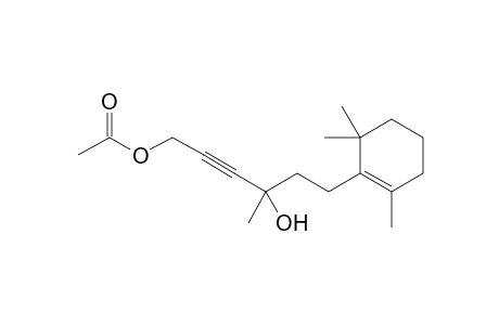 4-Hydroxy-4-methyl-6-(2',6',6'-trimethylcyclohex-1'-en-1'-yl)hex-2-ynyl acetate