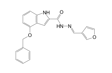 4-Benzoxy-N-[(E)-3-furfurylideneamino]-1H-indole-2-carboxamide