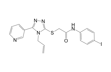 Acetamide, N-(4-iodophenyl)-2-[[4-(2-propenyl)-5-(3-pyridinyl)-4H-1,2,4-triazol-3-yl]thio]-