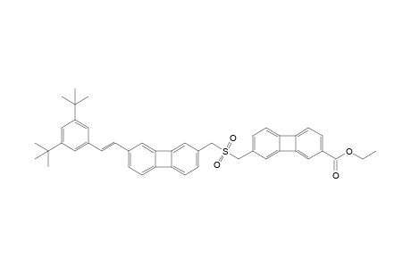 7'-Ethoxycarbonylbiphenylene-2'-ylmethyl 7-[(E)-3",5"-di-tert-butylstyryl]biphenylene-2-ylmethyl sulfone