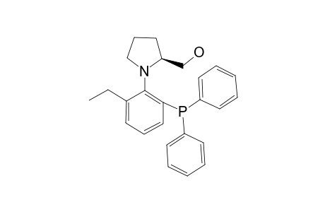 (S)-1-[2'-(DIPHENYLPHOSPHINO)-6'-ETHYLPHENYL]-2-(HYDROXYMETHYL)-PYRROLIDINE