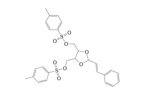 1,3-Dioxolane-4,5-dimethanol, 2-(2-phenylethenyl)-, bis(4-methylbenzenesulfonate)