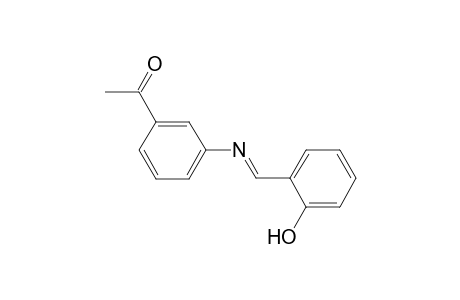 1-(3-([(E)-(2-Hydroxyphenyl)methylidene]amino)phenyl)ethanone