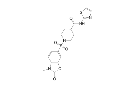 4-piperidinecarboxamide, 1-[(2,3-dihydro-3-methyl-2-oxo-6-benzoxazolyl)sulfonyl]-N-(2-thiazolyl)-