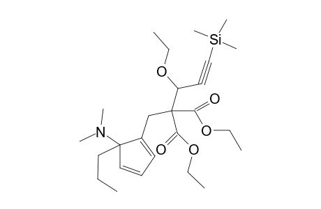 1-[2',2'-Bis(ethoxycarbonyl)-3'-ethoxy-5'-(trimethylsilyl)pent-4'-ynyl)-5-dimethylamino-5-propyl-1,3-cyclopentadiene