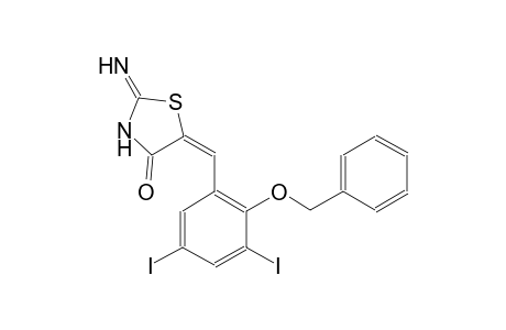 (5E)-5-[2-(benzyloxy)-3,5-diiodobenzylidene]-2-imino-1,3-thiazolidin-4-one