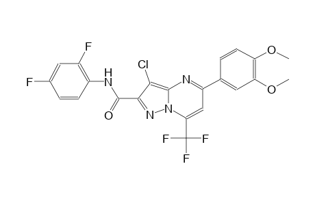 pyrazolo[1,5-a]pyrimidine-2-carboxamide, 3-chloro-N-(2,4-difluorophenyl)-5-(3,4-dimethoxyphenyl)-7-(trifluoromethyl)-