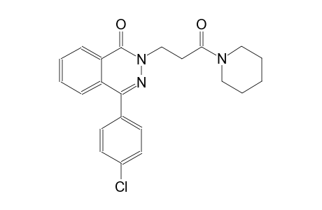 4-(4-chlorophenyl)-2-[3-oxo-3-(1-piperidinyl)propyl]-1(2H)-phthalazinone