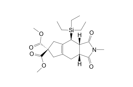 (3aS,4S,8aR)-1,3-diketo-2-methyl-4-triethylsilyl-3a,4,5,7,8,8a-hexahydrocyclopenta[f]isoindole-6,6-dicarboxylic acid dimethyl ester