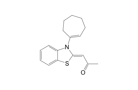 2-(acetylmethylene)-N-(cyclohept-1'-enyl)-2,3-dihydro-1,3-benzothiazole