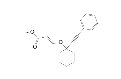 (E)-Methyl 3-(1-(phenylethynyl)cyclohexyloxy)acrylate