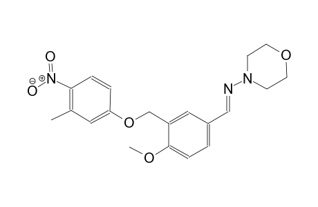 N-((E)-{4-methoxy-3-[(3-methyl-4-nitrophenoxy)methyl]phenyl}methylidene)-4-morpholinamine