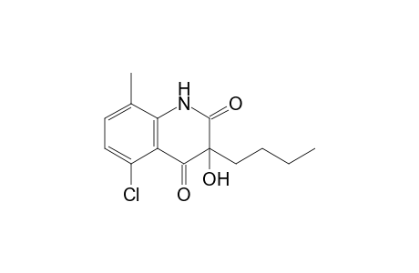 3-Butyl-3-hydroxy-5-chloro-8-methylquinoline-2,4(1H,3H)-dione