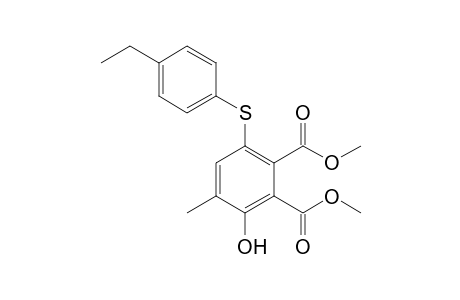 Dimethyl 3-Hydroxy-6-(4-ethylphenylsulfanyl)-4-methylphthalate