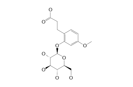 2-O-BETA-D-GLUCOPYRANOSYLOXY-4-METHOXYBENZENEPROPANOIC-ACID