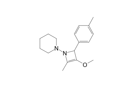 N-Piperidino-2-(p-methylphenyl)-3-methoxy-4-methyl-azacyclobut-3-ene