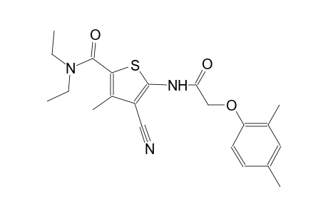 4-cyano-5-{[(2,4-dimethylphenoxy)acetyl]amino}-N,N-diethyl-3-methyl-2-thiophenecarboxamide