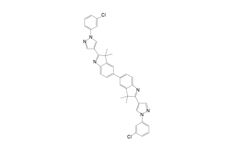 2,2'-Bis[1-(3-chlorophenyl)-1H-pyrazol-4-yl]-3,3,3',3'-tetramethyl-3H,3'H-5,5'-biindole