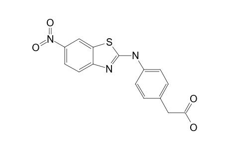 2-[4-[(6-nitro-1,3-benzothiazol-2-yl)amino]phenyl]acetic acid