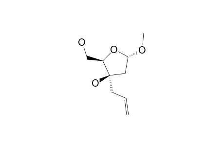 METHYL-3-C-ALLYL-2-DEOXY-ALPHA-D-THREO-PENTOFURANOSIDE