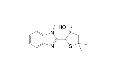 3,5,5-Trimethyl-2-(1-methyl-1H-benzimidazol-2-yl)tetrahydrothiophene-3-ol