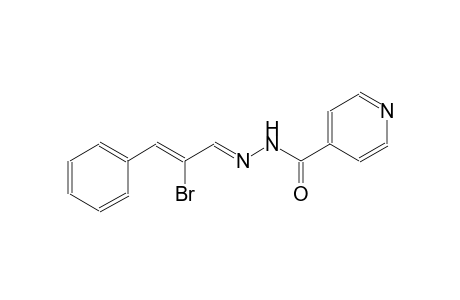 4-pyridinecarboxylic acid, 2-[(E,2Z)-2-bromo-3-phenyl-2-propenylidene]hydrazide
