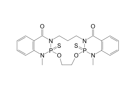 5,12-dimethyl-5,8,9,12,20,21-hexahydro-17H-benzo[4,5][1,3,2]diazaphosphinino[2,1-b]benzo[4,5][1,3,2]diazaphosphinino[1,2-g][1,9]dioxa[3,7]diaza[2,8]diphosphacycloundecine-17,23(19H)-dione 6,11-disulfide