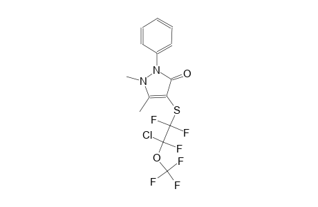 4-(2-Chloro-1,1,2-trifluoro-2-trifluoromethoxy-ethylsulfanyl)-1,5-dimethyl-2-phenyl-1,2-dihydro-pyrazol-3-one