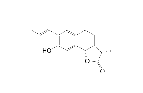 (3S,3aS,9bS)-3a,4,5,9b-Tetrahydro-8-hydroxy-7-(propenyl)-3,6,9-trimethylnaphtho[1,2-b]furan-2(3H)-one