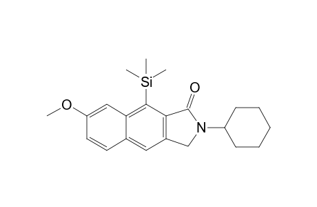 N-Cyclohexyl-6-methoxy-4-trimethylsilylbenzo[f]isoindol-3-one