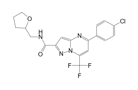 5-(4-chlorophenyl)-N-(tetrahydro-2-furanylmethyl)-7-(trifluoromethyl)pyrazolo[1,5-a]pyrimidine-2-carboxamide