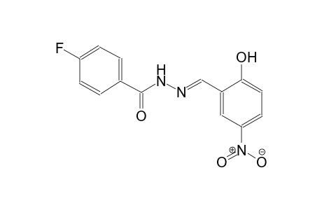 4-fluoro-N'-[(E)-(2-hydroxy-5-nitrophenyl)methylidene]benzohydrazide