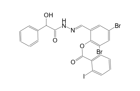 benzeneacetic acid, alpha-hydroxy-, 2-[(E)-[3,5-dibromo-2-[(2-iodobenzoyl)oxy]phenyl]methylidene]hydrazide