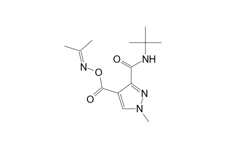 1H-Pyrazole-3-carboxamide, N-(1,1-dimethylethyl)-1-methyl-4-[[[(1-methylethylidene)amino]oxy]carbonyl]-