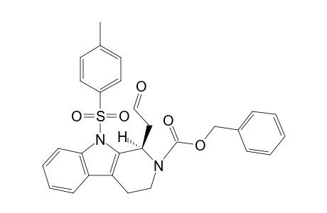 (R)-1-(2-Oxo-ethyl)-9-(toluene-4-sulfonyl)-1,3,4,9-tetrahydro-.beta.-carboline-2-carboxylic acid benzyl ester