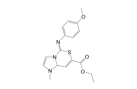 Ethyl 1-methyl-5-(4-methoxyphenylimino)-1,8a-dihydroimidazo[1,2-c][1,3]thiazine-7-carboxylate