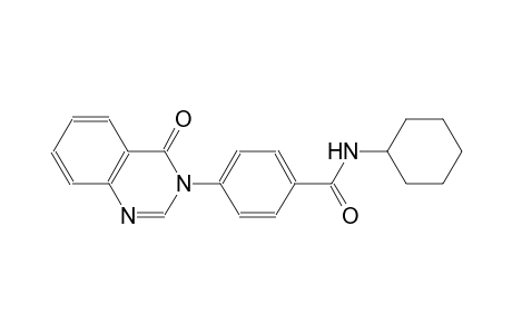benzamide, N-cyclohexyl-4-(4-oxo-3(4H)-quinazolinyl)-