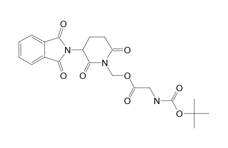 N-TERT.-BUTYLOXYCARBONYL-2-AMINO-ACETIC-ACID-[3-(1,3-DIHYDRO-1,3-DIOXO-2H-ISOINDOLE-2-YL)-2,6-DIOXO-PIPERIDINE-1-YL-METHYL]-ESTER