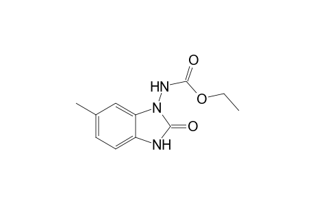 Ethyl N-(6-methyl-2-oxidanylidene-3H-benzimidazol-1-yl)carbamate