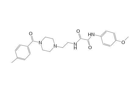 ethanediamide, N~1~-(4-methoxyphenyl)-N~2~-[2-[4-(4-methylbenzoyl)-1-piperazinyl]ethyl]-