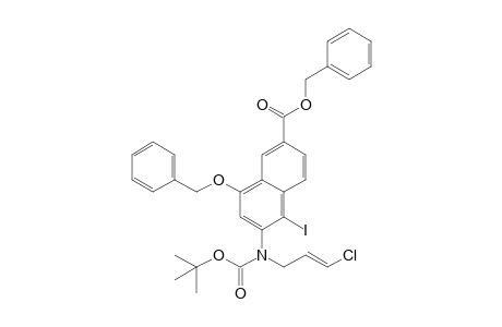 2-[N-(t-Butoxycarbonyl)-N-(3'-chloro-2'-propenyl)amino]-4-(benzyloxy)-6-[(benzyloxy)carbonyl]-1-iodonaphthalene