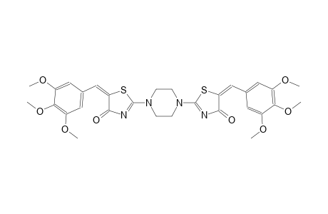 (5E,5'E)-2,2'-(piperazine-1,4-diyl)bis(5-(3,4,5-trimethoxybenzylidene)thiazol-4(5H)-one)