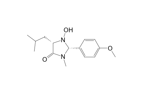 4-Imidazolidinone, 1-hydroxy-2-(4-methoxyphenyl)-3-methyl-5-(2-methylpropyl)-, (2R-cis)-