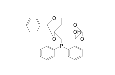 .alpha.-D-Altropyranose, 1-O-methyl-3-C-(diphenylphosphino)-4,6-O-benzylidene-3-deoxy-