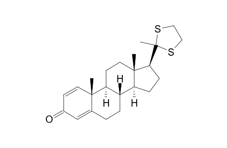 Pregna-1,4-diene-3,20-dione, cyclic 20-(1,2-ethanediyl mercaptole)