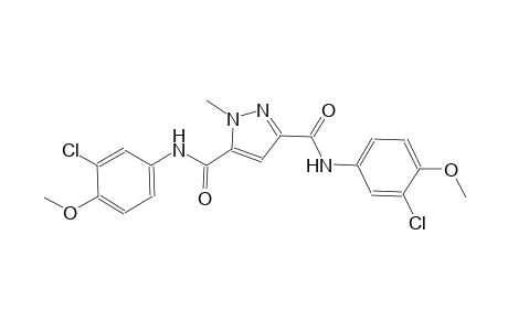 1H-pyrazole-3,5-dicarboxamide, N~3~,N~5~-bis(3-chloro-4-methoxyphenyl)-1-methyl-