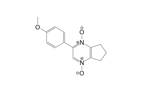 5H-cyclopenta[b]pyrazine, 6,7-dihydro-2-(4-methoxyphenyl)-, 1,4-dioxide