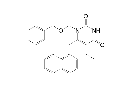 1-(benzoxymethyl)-6-(1-naphthylmethyl)-5-propyl-pyrimidine-2,4-quinone